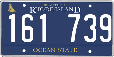 RI license plate 161739