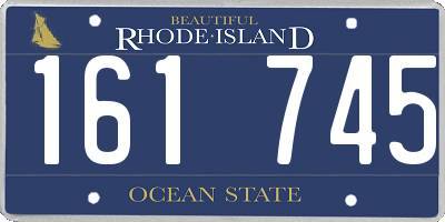RI license plate 161745