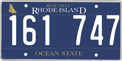 RI license plate 161747