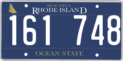 RI license plate 161748