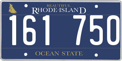 RI license plate 161750
