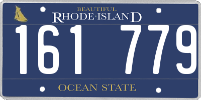 RI license plate 161779