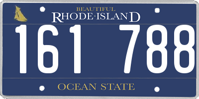 RI license plate 161788