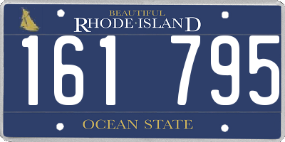RI license plate 161795