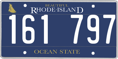 RI license plate 161797