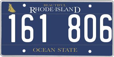 RI license plate 161806