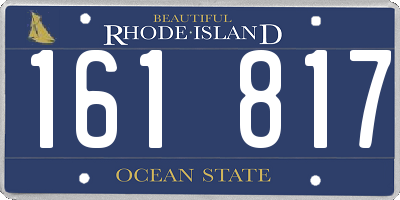 RI license plate 161817
