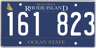RI license plate 161823