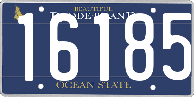 RI license plate 16185