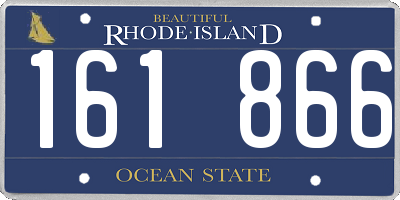RI license plate 161866