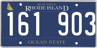 RI license plate 161903