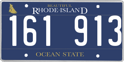 RI license plate 161913