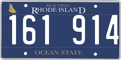 RI license plate 161914