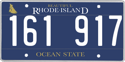 RI license plate 161917