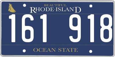 RI license plate 161918