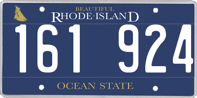 RI license plate 161924