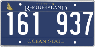 RI license plate 161937