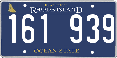 RI license plate 161939