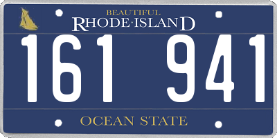 RI license plate 161941