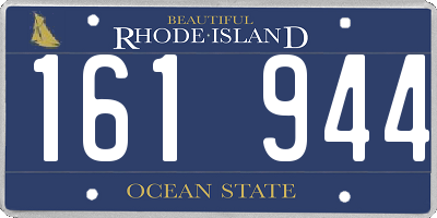 RI license plate 161944