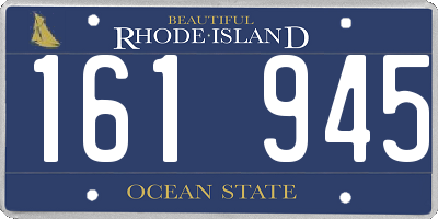 RI license plate 161945