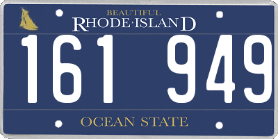 RI license plate 161949