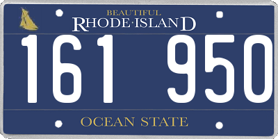 RI license plate 161950
