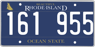 RI license plate 161955