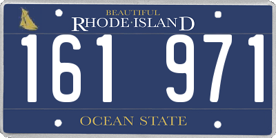 RI license plate 161971
