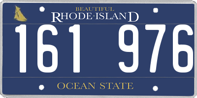 RI license plate 161976