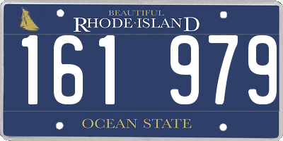 RI license plate 161979