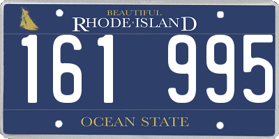 RI license plate 161995