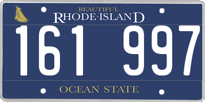 RI license plate 161997