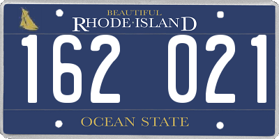 RI license plate 162021