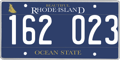 RI license plate 162023