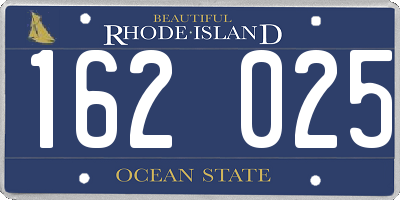RI license plate 162025