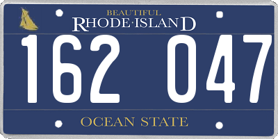 RI license plate 162047