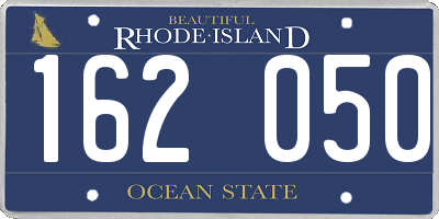 RI license plate 162050