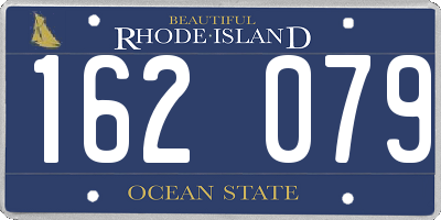 RI license plate 162079