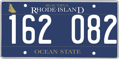 RI license plate 162082