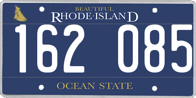 RI license plate 162085