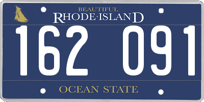 RI license plate 162091
