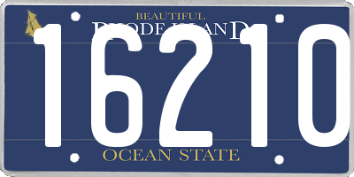 RI license plate 16210