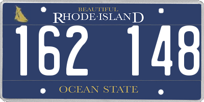 RI license plate 162148