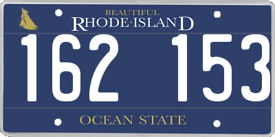 RI license plate 162153