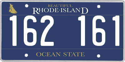 RI license plate 162161
