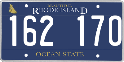 RI license plate 162170