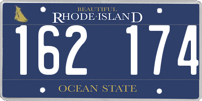 RI license plate 162174