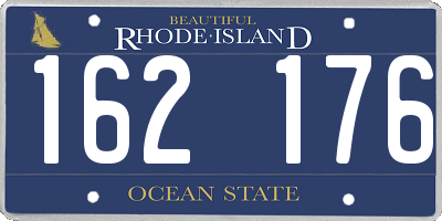 RI license plate 162176