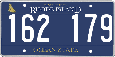 RI license plate 162179